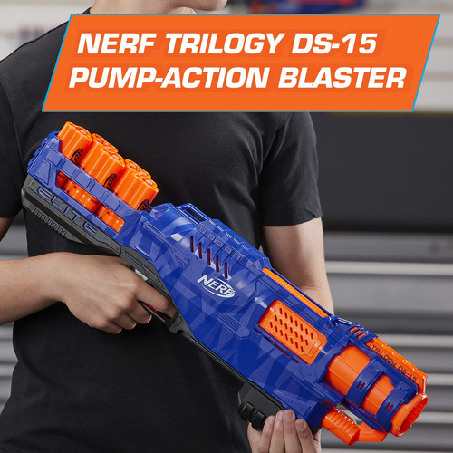 Toy Blaster Nerf N-strike Elite Trilogy Ds-15 Com 15 Elite D