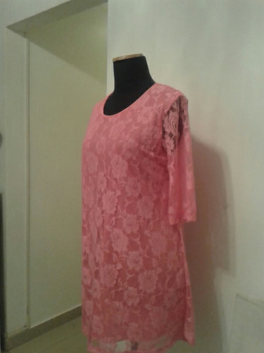 Vestido O Bluson De Encaje , Rosa