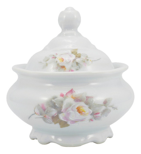 Açucareiro Pomerode Eterna Porcelana Schmidt - Branco