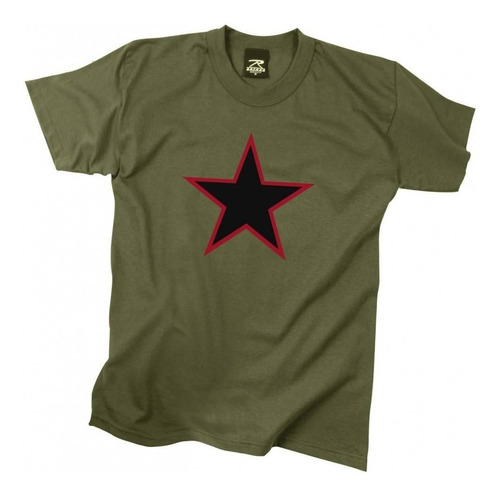 Camiseta Rothco Estampada Estrella Roja China En Remate