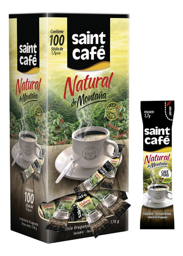 Saint Cafe Soluble Natural De Montaña X100 Sticks/superstore