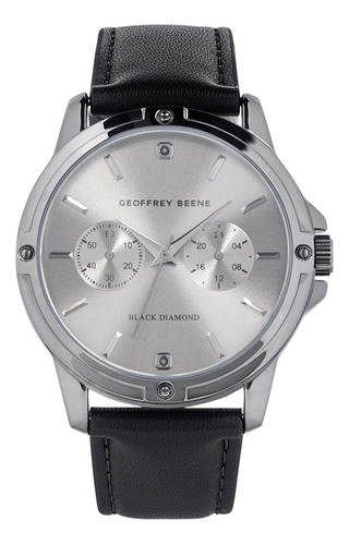 Reloj Para Hombre Geoffrey Beene Con Correa De Cuero