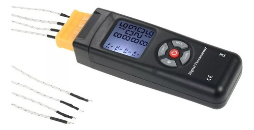 Sensor Termómetro Lcd Digital Tipo K De 4 Canales
