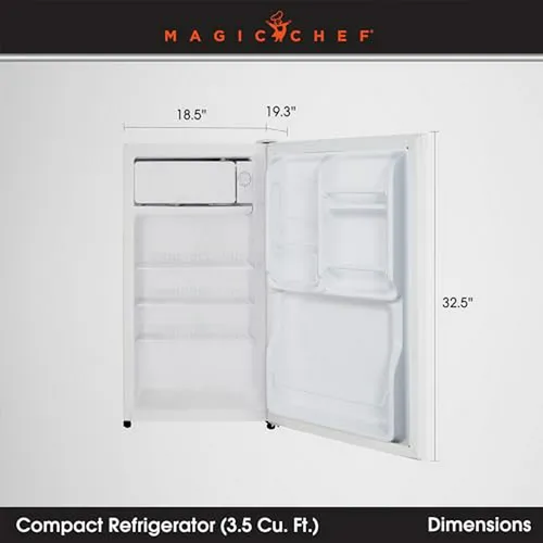 Refrigerador Compacto Magic Chef Mcbr350w2 Con Descongelamie