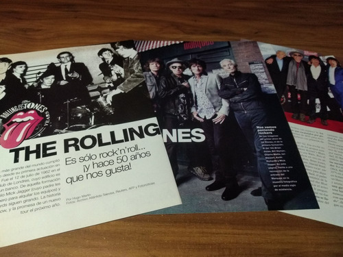 (q272) The Rolling Stones * Clippings Revista 3 Pgs * 2012