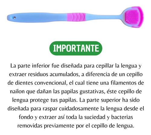 Limpia Lengua Cepillo De Lengua Higiene Bucal Rosa