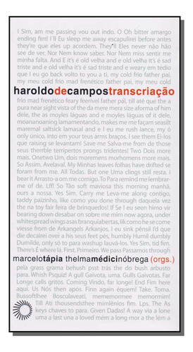 Libro Haroldo De Campos Transcricao De Tapia Marcelo E Nobre