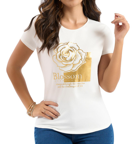 Camiseta Paula Blanco Para Mujer Croydon