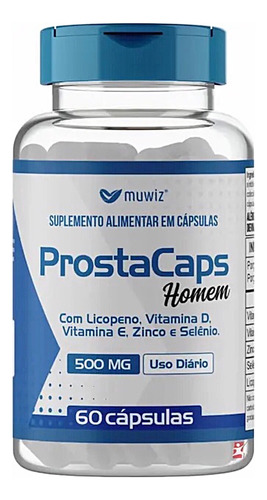 Kit 3 Prosta Caps Licopeno Selênio Zinco Vit E D Muwiz