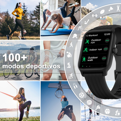 Reloj Smartwatch Inteligente Iowodo W13 Smart Watch Para Mujer Hombre Con Llamada Bluetooth Impermeable Notificación Alexa