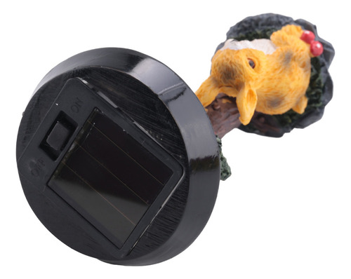 . Luz Solar Led Con Forma De Figura De Conejo De Resina