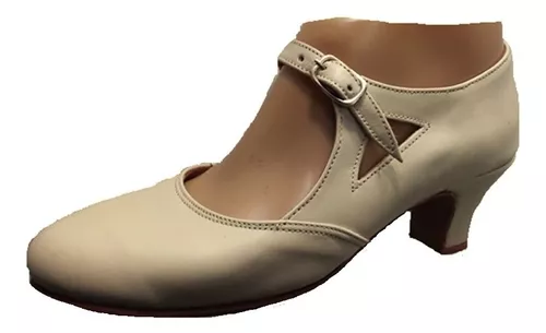 Zapatos Baile Tango Jazz Salsa Cuero Mujer Floklore Art 902