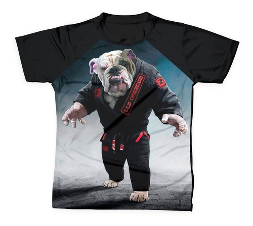 Remera Muay Thai Jiu-jitsu Buldog Sublimada Artes Marciales