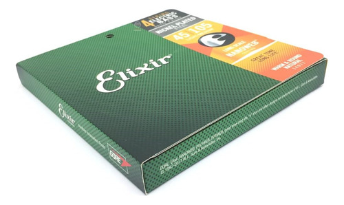 Cuerdas Para Bajo De 4 Cuerdas Elixir Strings De Acero Ni...