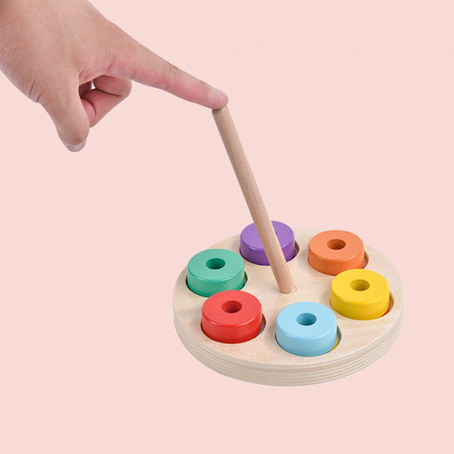 Bloque Apilable De Madera, Juguetes Educativos, Juegos De