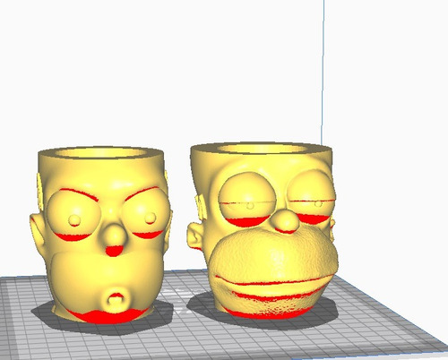 Simpsons Homero Simpson Mate X2 Archivo Stl Impresion 3d 