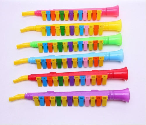 Imagen 5 de 6 de Flauta 13 Notas Clarinete Melodica Varios Colores Teclado