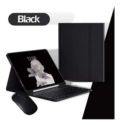 Fundas Con Teclado + Mouse Para iPad 10,2 (7ma/8va/9na) Gen 