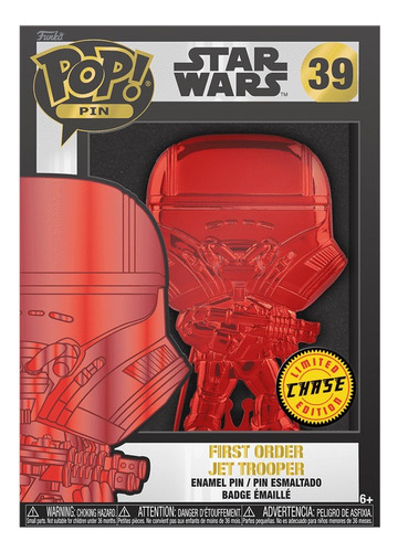 Funko Pop! Pin Star Wars First Order Jet Trooper 39 Chase (Usado)