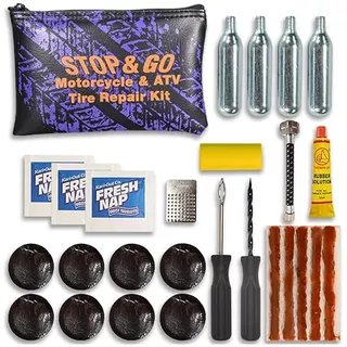 1066 27 Piece Tubeless & Tube-type Tire Repair Kit With...