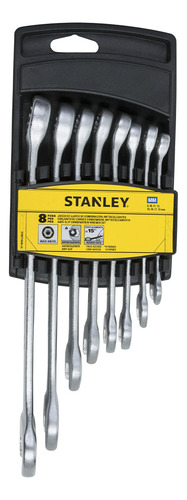 Set De Llaves Combinadas Milimétricas 8 Unidades Stanley Stm
