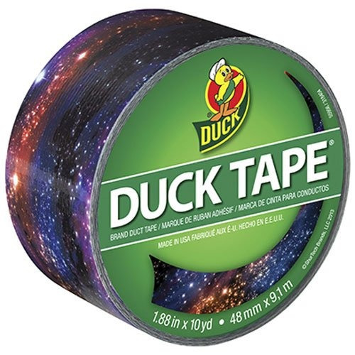 Duck Brand 283039 Impreso Cinta Aislante, Galaxy, 1.88 Pulga