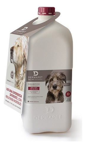 Shampoo Al Fitt Textu Dermapet 5l + Cepillo Masajeador Perro