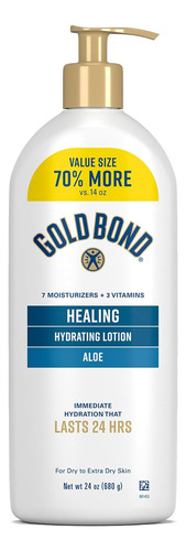 A Loção Hidratante Curativa Gold Bond Com Aloe Hidrata,...