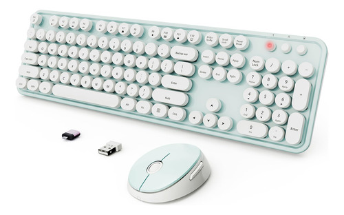 Combo De Teclado Y Mouse Inalambricos, Maquina De Escribir E