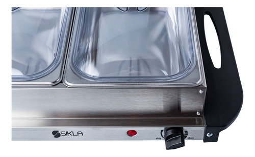 Buffetera Mantenedor Comidas Calientes Chafing 3 Bandejas