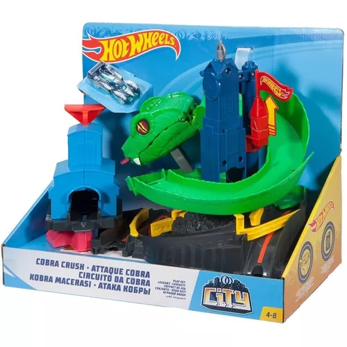 HOT WHEELS CITY PISTA COBRA TRITURADORA COBRA CRUSH ATAQUE EN LA