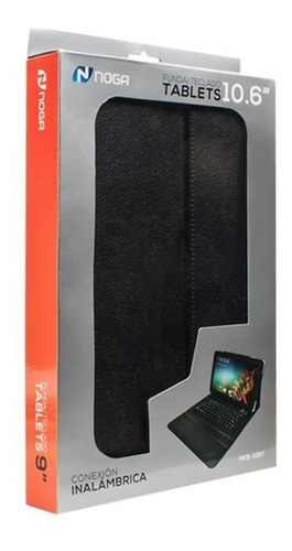 Funda Con Teclado Para Tablets 10 10,6 Inalambrico Noga 10bt