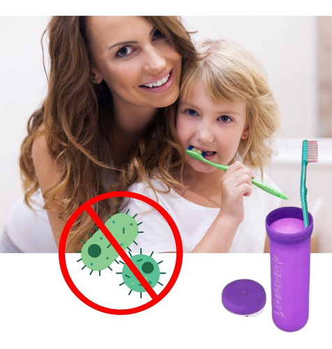 Imagen 3 de 6 de Esterilizador Cepillo Dientes Luz Uv Multifuncion Desinfecta