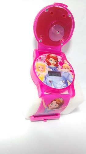 Relógio Infantil Princesinhas Disney Led Barato Musiquinha
