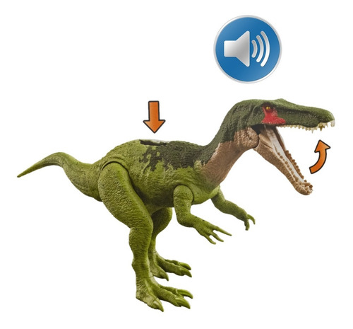 Imagem 7 de 10 de Dinossauro Baryonyx C/ Som Dino Escape Jurassic World Mattel