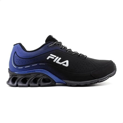 Tênis masculino Fila Cage Python cor preto/royal/prata - adulto 39 BR