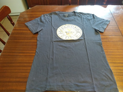 Remera Abercrombie T  Small Gris Topo Susy