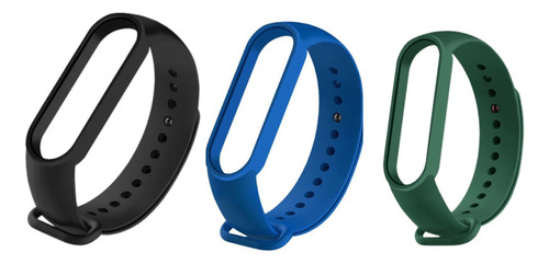 3 Mallas Para Xiaomi Mi Band 5 6 Correa Reloj Smart Watch