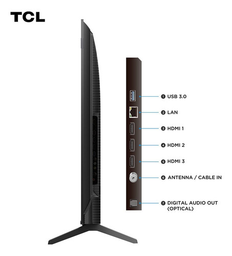 Smart Tv 50 Tcl, 4k Uhd, Qled, Google Tv - 50p7k