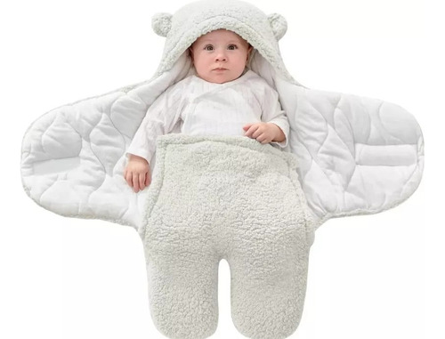 Manta Saquito Con Orejitas De Conejito Para El Invierno
