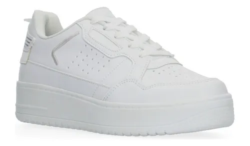 Tenis Plataforma Blanco Para Mujer Marca Capa De Ozono Cuotas