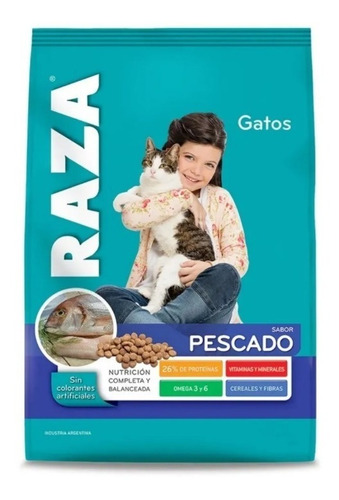 Alimento Raza para gato adulto sabor pescado en bolsa de 10 kg