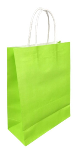 Imagen 10 de 10 de Bolsa De Papel Kraft Grande Marrón O Crudo Regalo, Cotillón.