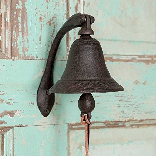 Campana De Hierro Fundido Logan Dinner Bell Con Soporte