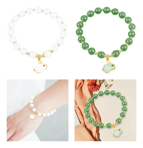 Pulseira Elegante Com Miçangas E Berloques De 8 Mm Para O