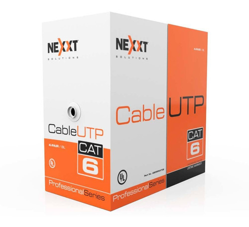 Bobina De Cable Nexxt Cat6 Revestimiento Tipo Cm 100 Metros