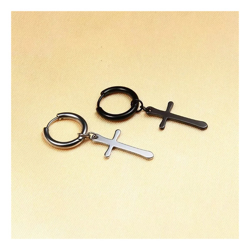 2packs Arete Hombre Mujer Cruz Piercing Colgante Pendiente