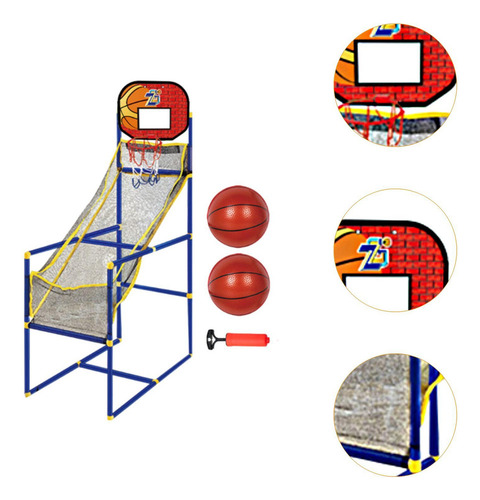 Juego De Baloncesto Arcade For Niños Con 2 Pelotas