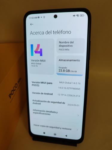 Pocophone Poco M5s 256 Gb 8 Gb Ram Con Nfc (Usado)