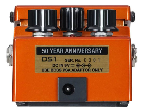 Pedal de efectos de guitarra Boss Distortion Ds-1 B50a P10 9v, color naranja